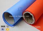 Blue Rubber Silicone Coated Fiberglass Fabric Thermal Insulation Cover 18oz