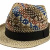 Men's Paper Fedora Hats Suitable for Summer Season/Party/Festival