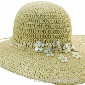 Spring Summer Handmade Straw Floppy Hat