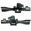 4-12X50EG Tactical Rifle Scope with Dot Sight & Red Laser