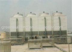 Composite material series square counter flow cooling tower