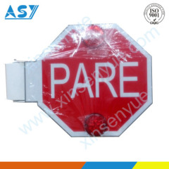Auto electric sign para stop for school bus