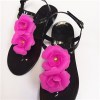 Ladies Flowers Fancy Pvc Sandals Cute Open-toed Breathable Good Quality Sandals