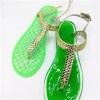 Ladies Sandals Special Design Pvc Material Shoe Sole T Style Open-toed Sandals