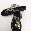 Flower Pattern Oil Drop Lady Sexy Slippers Beautiful Nice Lady Flip Flops