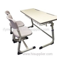 MDF Double Height Adjustable School Desk