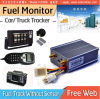 4G LTE GPS car tracker LED ad board/image/voice/door sensor/g-sensor