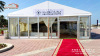 10x20m event tent with solid glass wall system for high-class conference
