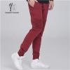 Wine Red Zipper Joggers