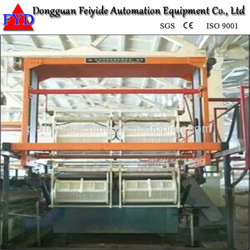 Feiyide Automatic Gentry Type Zinc / Galvanizing Barrel Electroplating Production Line for Metal Parts