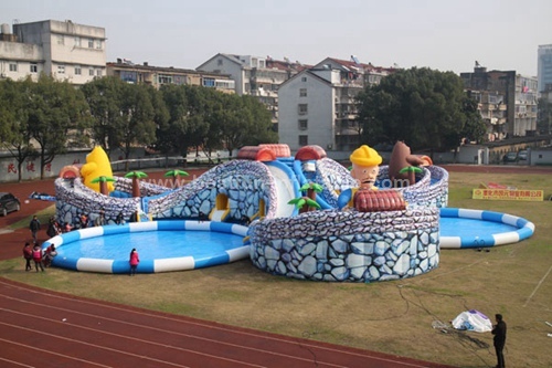 Giant Slide Largest Pool Inflatable Water Park