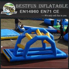Inflatable water game floating bridge