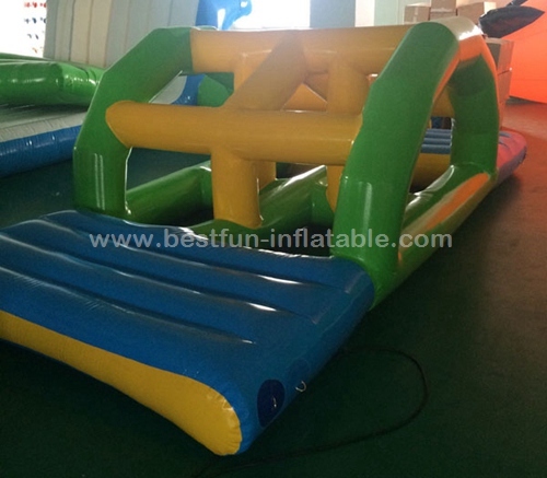 Kids inflatable water floating bridge