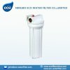 10&quot; white colour in-line water filter housing