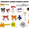 Organza Sheer Ribbons Bows