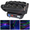 8pcs head Beam Moving Head Laser Light/ Rgbw LED Spider Lights Disco Equipment t/stage lights