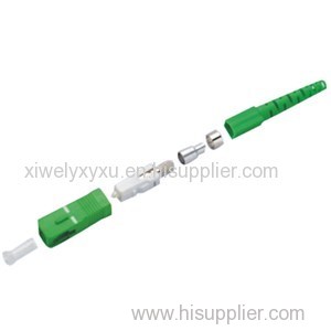 Singlemode Simplex SC/APC Fiber Optic Connector