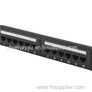 UTP Cat.5e Patch Panel 12Port Dual Use IDC