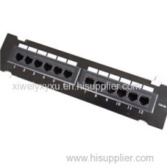 UTP Cat.5e Patch Panel 12Port Wall Mounted