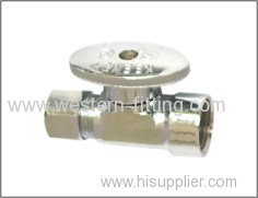Brass Angle Valve with Adapter