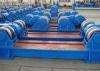 Blue Conventional Tank Rollers / Tank Turning Rolls Frequency Stepless Speed Adjust