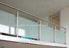 Opaque White Railing Glass Easy Cleaning Nano Coating High Purity