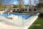 Polished Edges Low E Glass Pool Safety Fence With ASTM Standard