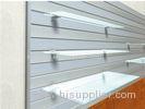 Supermarket Clear Tempered Glass Shelves Impact Resistance