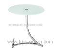 Round Sandblasted Table Top Glass Stronger Resistance Safety