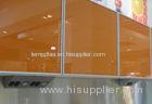 Orange Painted Tempered Glass Panel EN12150 Standards For Kitchen Cabinet