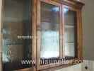Impact Resistance Tempered Glass Panel Obscure Pattern For Store Cabinet
