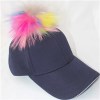 Cotton Promotional Baseball Cap With Pom