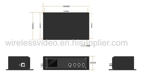 Perfect for Mobile Applications Nlos Cofdm Wireless HD1080P Video Transmitter