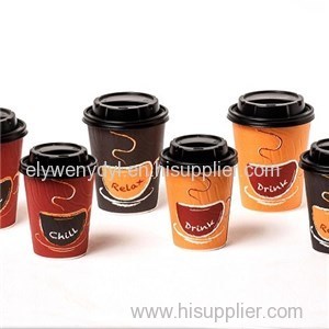 Coffee paper cup with lid