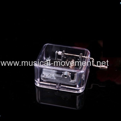 ACRYLIC CLEAR SHELL CASE FOR WIND UP MUSIC BOX manufacturers and 