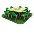 Fireproof Kids Indoor Table And Chairs For Preschool Easy Assemble