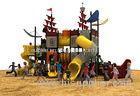 new designe pirate ship slide and outddoor playground equipment big set for park