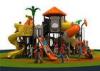 Large Yellow Outdoor Playground Equipment With Multi Slides