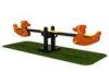 Orange Seesaw Playground Equipment Color Options Abrasion Resistance
