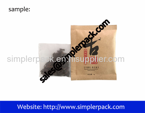 Nylon Mesh Fruit Flavoured Tea Bag Packing Machine with Outer Pouch