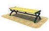 ISO9001 Outdoor Plastic Bench Seats Waterproof Wpc Composite