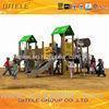Safety Kids Outside Play Equipment With Plastic Wood Composites