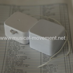 CUSTOMIZED EYELET 18 NOTE PULL STRING MUSICAL BOX