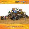 Outdoor Children Playground Equipment For Age 2 - 12 Safety