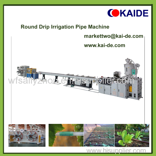 Round Drip Irrigation Pipe Making Machine