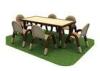 Kindergarten Children Table And Chairs Top With PP Plastic ISO9001