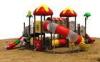 Steel Outdoor Playground Equipment Covered With Anti Skid Rubber