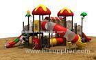 Steel Outdoor Playground Equipment Covered With Anti Skid Rubber