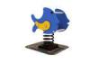 PE Shark Shape Playground Spring Rider Toys With Different Color