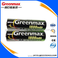 Brand new 1800mAh aa nimh rechargeable batteries